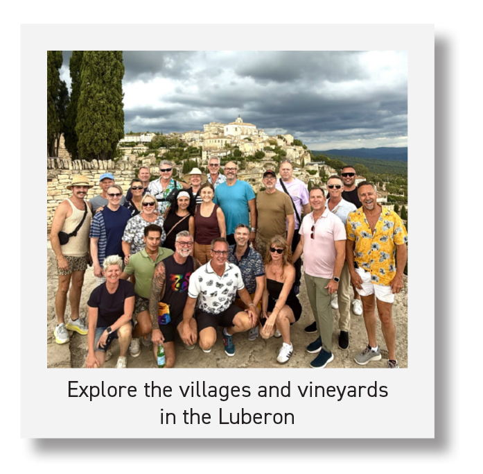 Explore the villages and vineyards  in the Luberon